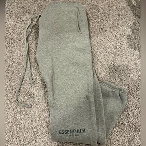 Fear of God Essentials Grey Sweatpants Sz S FW21